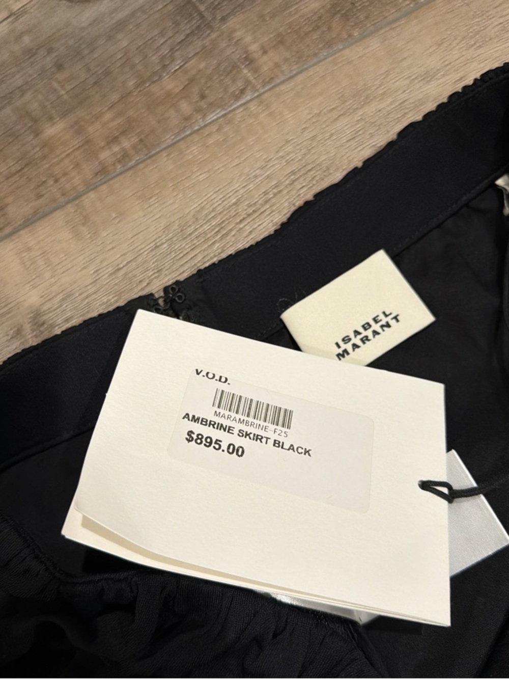 Isabel Marant Ambrine draped mini skirt in black NWT - Picture 6 of 9